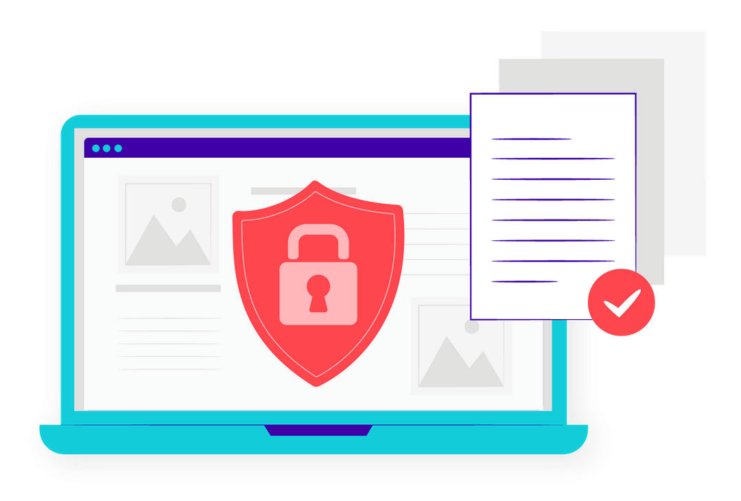 Laptop with security information