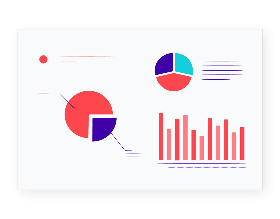 Pie chart with data